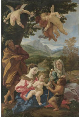 Sacra Famiglia con San Giovannino e Sant'Anna
