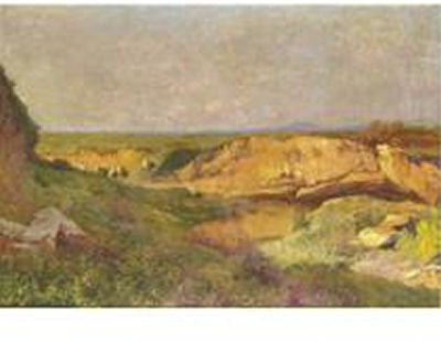 TRAMONTO SU CAMPAGNA ROMANA by Filiberto Petiti - Auction record, sale price, and art valuation. Compare with similar artists and explore comparable artworks.