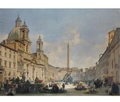 Sample artwork by Ippolito Caffi (1809 - 1866), known for architecture, landscape and marine painting-atmospherics - View similar artists and auction records
