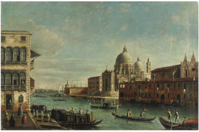 VENEZIA, IL PONTE DI RIALTO CON IL PALAZZO DEI CAMERLENGHI; VEDUTA DEL CANAL GRANDE CON LA BASILICA DELLA SALUTE by Apollonio Domenichini - Auction record, sale price, and art valuation. Compare with similar artists and explore comparable artworks.