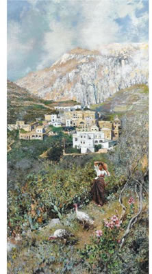 Sample artwork by Attilio Pratella (1856 - 1949), known for marine and town view painting - View similar artists and auction records