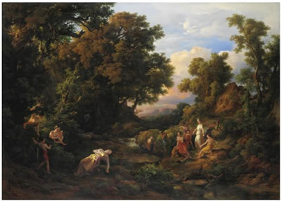 Sample artwork by Karoly Marko the Elder (1791 - 1860), known for dramatic vista landscape painting - View similar artists and auction records