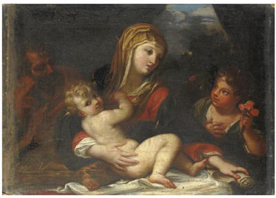 SACRA FAMIGLIA CON SAN GIOVANNINO