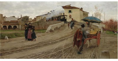 Sample artwork by Adolfo Tommasi (1851 - 1933), known for rural subject landscape and genre painting, teaching - View similar artists and auction records