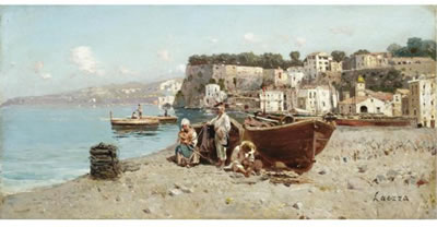 LA MARINA DI SORRENTO by Giuseppe Laezza - Auction record, sale price, and art valuation. Compare with similar artists and explore comparable artworks.