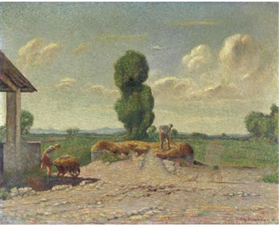 LA RACCOLTA DEL FIENO by Angelo Barabino - Auction record, sale price, and art valuation. Compare with similar artists and explore comparable artworks.
