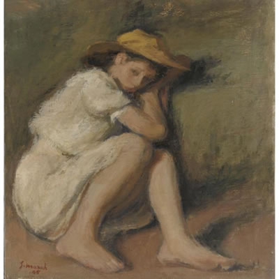 PASTORELLA CON CAPPELLO by Giovanni March - Auction record, sale price, and art valuation. Compare with similar artists and explore comparable artworks.