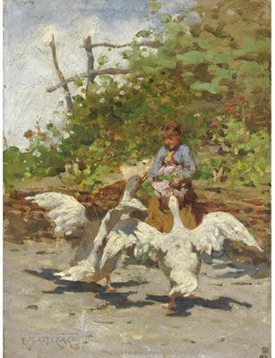 CONTADINA CON LE OCHE by Enrico Bartezago - Auction record, sale price, and art valuation. Compare with similar artists and explore comparable artworks.