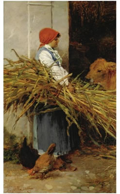 CONTADINA by Pietro Pajetta - Auction record, sale price, and art valuation. Compare with similar artists and explore comparable artworks.