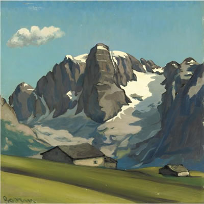 Sample artwork by Ottorino Garosio (1904 - 1980), known for figurative art, colored canvas and paper - View similar artists and auction records