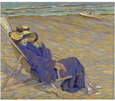 SULLA SEDIA A SDRAIO - IN BLUE - CERVIA