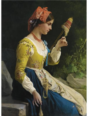 LA FILATRICE by Eleuterio Pagliano - Auction record, sale price, and art valuation. Compare with similar artists and explore comparable artworks.