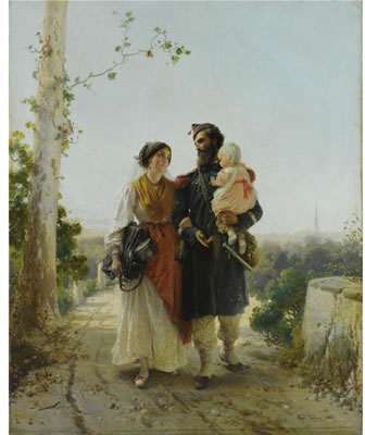 IL RITORNO DAL CAMPO by Gerolamo Induno - Auction record, sale price, and art valuation. Compare with similar artists and explore comparable artworks.