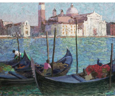 Sample artwork by Alan Stenhouse Gourley (1909 - 1991), known for landscape, figure, marine paintings - View similar artists and auction records