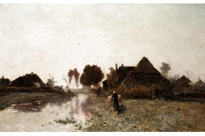 A DUTCH RIVER VILLAGE