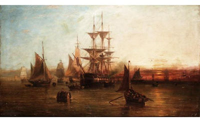 SHIPPING AT THE MOUTH OF THE THAMES