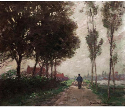 THE ROAD HOME by J Hamilton Mackenzie - Auction record, sale price, and art valuation. Compare with similar artists and explore comparable artworks.
