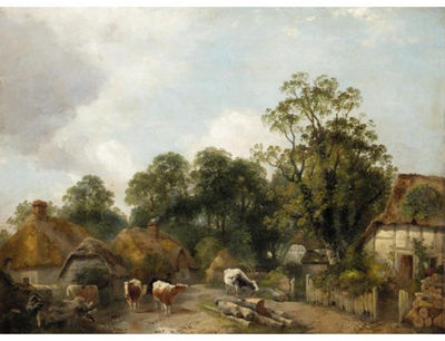 NEAR DORKING, SURREY by Charles Collins - Auction record, sale price, and art valuation. Compare with similar artists and explore comparable artworks.