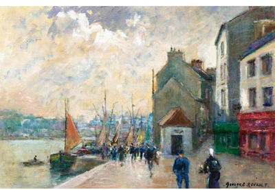 LE PORT D'AUDIERNE, BRETAGNE by Georges Dominique Rouault - Auction record, sale price, and art valuation. Compare with similar artists and explore comparable artworks.