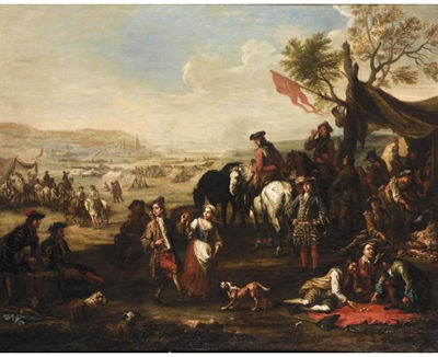 MILITARY ENCAMPMENT WITH SOLDIERS DRINKING, PLAYING DICE AND CAROUSING by Christian Reder - Auction record, sale price, and art valuation. Compare with similar artists and explore comparable artworks.