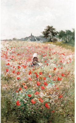 Sample artwork by Lucien Frank (1857 - 1920), known for cityscape, landscape paintings - View similar artists and auction records