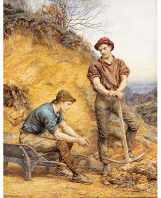 THE QUARRY WORKERS by Edith Martineau - Auction record, sale price, and art valuation. Compare with similar artists and explore comparable artworks.