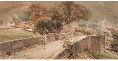 BRIDGE AT BUCKDEN, WHARFEDALE IN YORKSHIRE