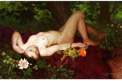 RECLINING NUDE by Irene Klestova - Auction record, sale price, and art valuation. Compare with similar artists and explore comparable artworks.