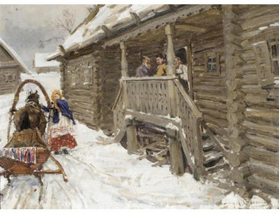 VISITORS TO THE DACHA