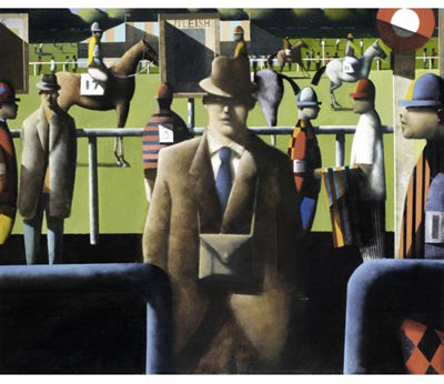 A DAY AT THE RACES by Stephen Mangan - Auction record, sale price, and art valuation. Compare with similar artists and explore comparable artworks.