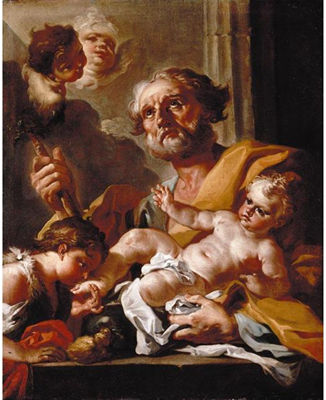 SAINT JOSEPH WITH THE INFANT CHRIST AND JOHN THE BAPTIST