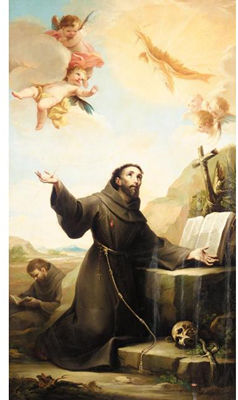SAINT FRANCIS OF ASSISI RECEIVING THE STIGMATA
