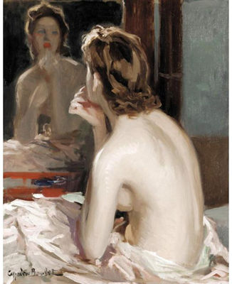 Sample artwork by Cyprien-Eugène Boulet (1877 - 1927), known for female portrait and figure painting, genre - View similar artists and auction records
