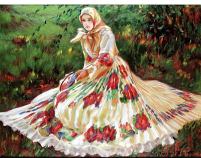 LADY IN A YELLOW DRESS
