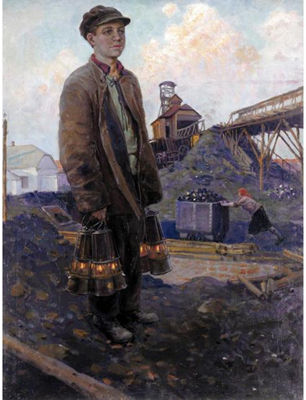 BOY WITH LANTERNS