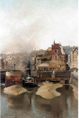 HARBOUR SCENE IN FRANCE
