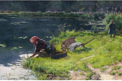 Sample artwork by Ernest Gaston Marche (1864 - 1932), known for landscape painting - View similar artists and auction records