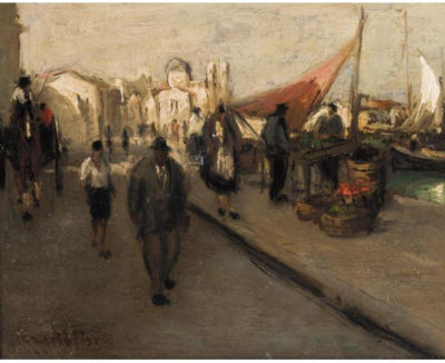 QUAYSIDE by Andreas Krystallis - Auction record, sale price, and art valuation. Compare with similar artists and explore comparable artworks.