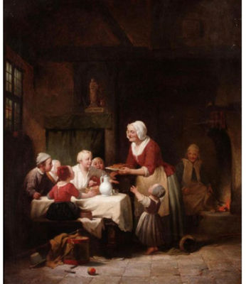 Sample artwork by Ferdinand De Braekeleer Jr (1828 - 1857), known for genre and portrait painting - View similar artists and auction records