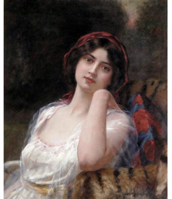 A GIRL WITH ROSE