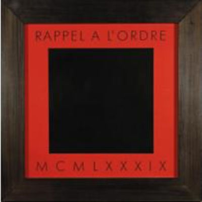 RAPPEL A L'ORDRE by Gerhard Merz - Auction record, sale price, and art valuation. Compare with similar artists and explore comparable artworks.