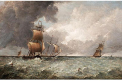 A SQUALLY DAY by Alfred Vickers Sr - Auction record, sale price, and art valuation. Compare with similar artists and explore comparable artworks.