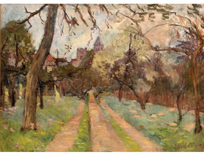 LE JARDIN DU PEINTRE À VETHUEIL by Abel Lauvray - Auction record, sale price, and art valuation. Compare with similar artists and explore comparable artworks.