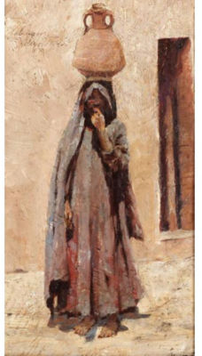 THE WATER CARRIER by Frantisek Horejc - Auction record, sale price, and art valuation. Compare with similar artists and explore comparable artworks.