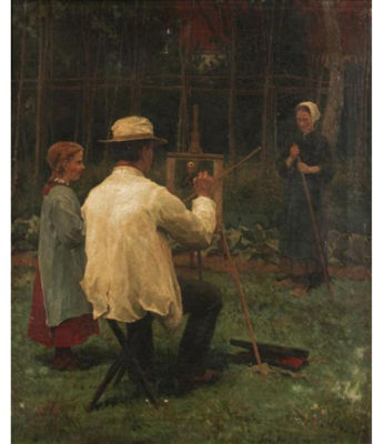 THE ARTIST AND HIS MODEL