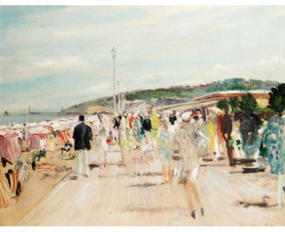 DEAUVILLE, LES PLANCHES by Lucien Adrion - Auction record, sale price, and art valuation. Compare with similar artists and explore comparable artworks.
