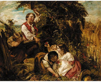 CHILDREN PICKING FLOWERS by William Underhill - Auction record, sale price, and art valuation. Compare with similar artists and explore comparable artworks.