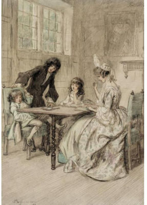 A SET OF SEVEN BOOK ILLUSTRATIONS