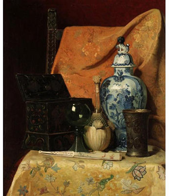 ORIENTAL STILL LIFE WITH FAN