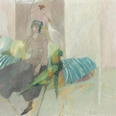 GIRLS WITH PARAKEETS